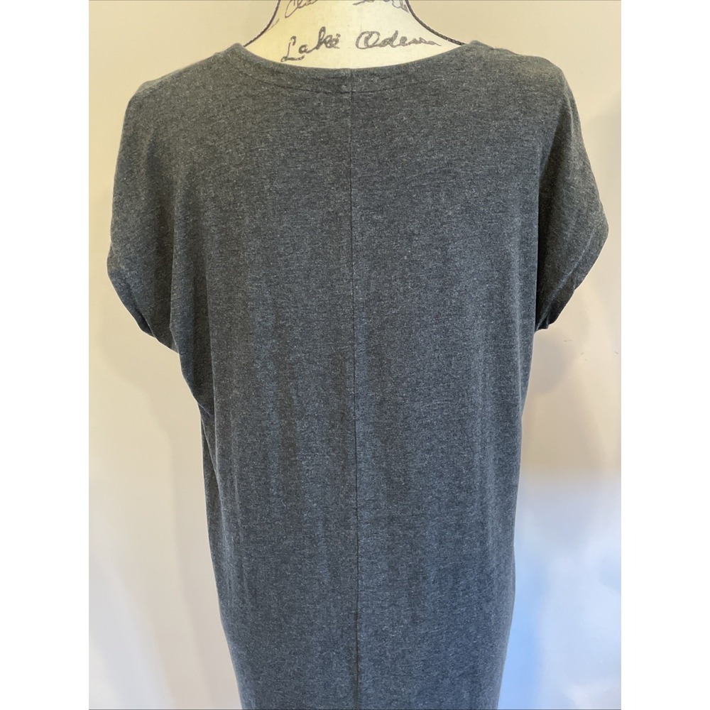 Eileen Fisher 2PC Charcoal Gray Cotton Dress Cardigan Set M Minimalist Lagenlook - Picture 13 of 16